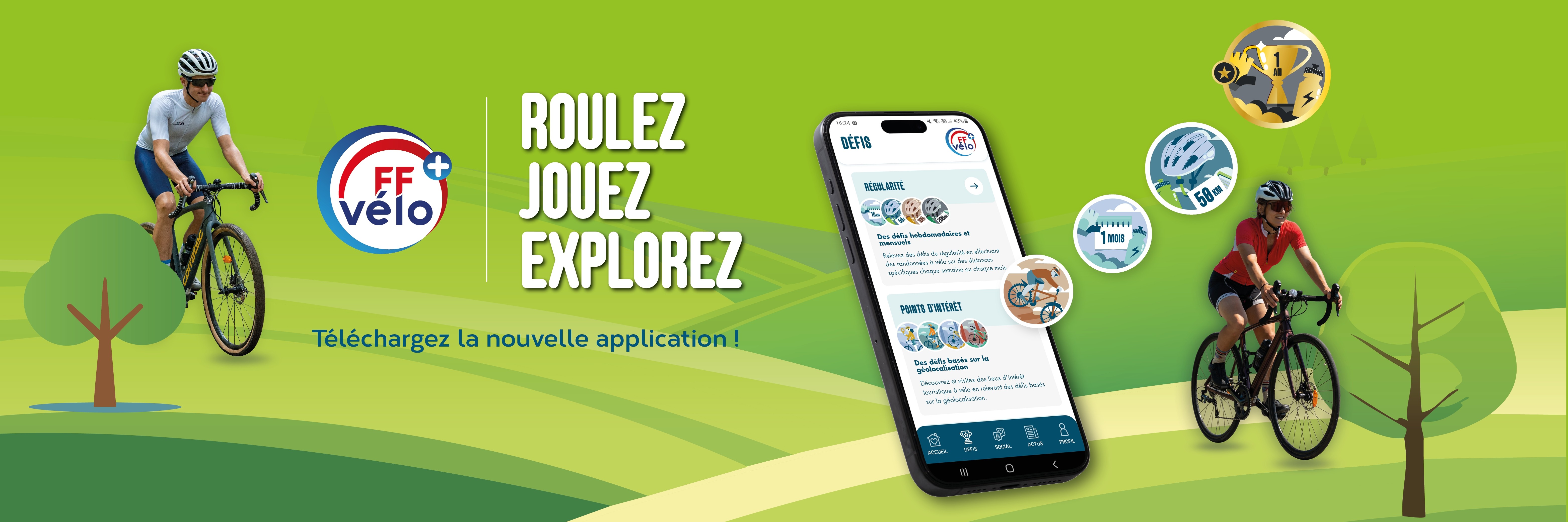 FFvélo+, application